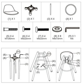 Hoker barowy z oparciem MAXON, 92 cm