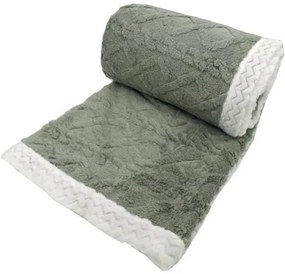 Kocyk z owczej wełny Island olivia, 150 x 200 cm