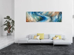 Obraz - Abstrakcyjny nurt (170x50 cm)