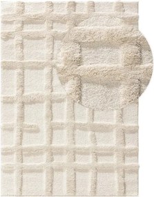 Miękki dywan do salonu w jasnym odcieniu Tibo