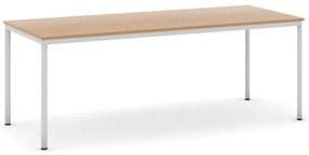 Stół jadalniany, 200x80 cm, szara podstawa, buk