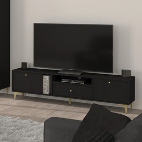 Szafka RTV TORINO - Grafit / Wysokość 48.5 cm / 180 cm / 1 szuflada