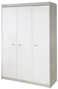 Biała szafa dziecięca w dekorze dębu 131x190 cm Julia – Roba