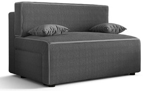 Ciemnoszara sztruksowa sofa rozkładana T7-A38