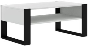 Ława z półką biały mat L2-R86