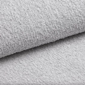 Mona SLIM III Łóżko tapicerowane do sypialni w tkaninie VELUTTO, 120x200 cm Szare