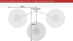 Kinkiet klasyczny z regulowanym ramieniem YZ-K1
