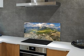 Szklany Panel Panorama Gór i Jeziora