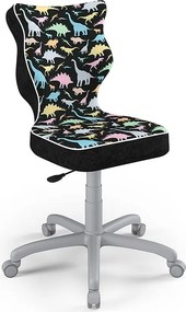 Ergonomiczne krzesło dla młodzieży Petit Grey rozmiar 5 (146-176,5 cm) wzory