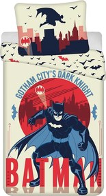 Bawełniana pościel dziecięca jednoosobowa 140x200 cm Batman "Gotham's Knight" – Jerry Fabrics