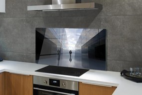 Panel Szklany Niebo w Lustrzanym Odbiciu