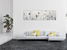 Obraz - Mlecze, malarstwo (170x50 cm)