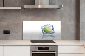 Szkło do Kuchni na Ścianę Kostka Lodu z Limonką