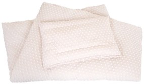 Beżowa pościel dziecięca do łóżeczka z mieszanki bawełny 100x135 cm Frosty Almond – Roba