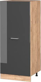 Wysoka szafa antracyt wysoki połysk 60x57x143 r-line