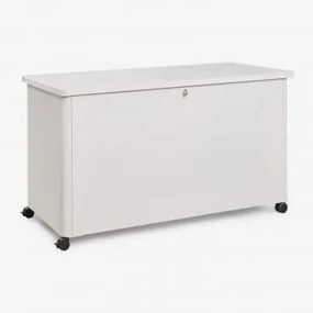 Skrzynia Do Przechowywania Ogrodowa Ze Stali Forzan Gardenia Biel & 915 L - Sklum