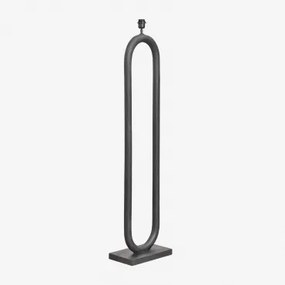 Podstawa Lampy Podłogowej ↑140 Cm Z Drewna Mango Tyberiańskiego Nizina Czarna - Sklum