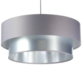 Lampa wisząca DOUBLE GRAY 50 szara/srebrna BPS KONCEPT