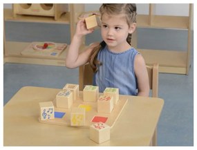 Drewniany sorter sensoryczny łączenie dźwięków masterkidz