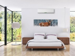 Obraz Jelenia z łanią (170x50 cm)