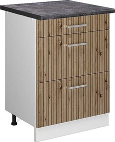 Szafka dolna do kuchni dąb rzemieślniczy 60x60x81.6 r-line