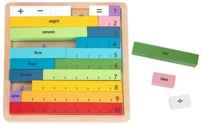 Tooky toy drewniana tablica matematyczna nauka liczenia liczydło