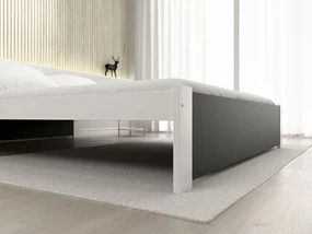 Łóżko IKAROS 120 x 200 cm, antracyt/biały Stelaż: Ze stelażem listwowym elastycznym, Materac: Materac Coco Maxi 20 cm