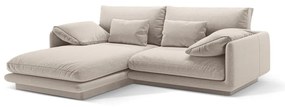 Beżowy narożnik (lewostronny) Torino – Micadoni Home