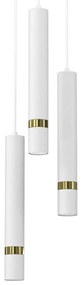 Lampa wisząca JOKER WHITE/GOLD 3xGU10 na kole