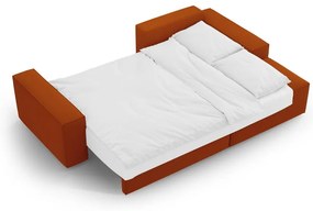 Ceglasty rozkładany narożnik (prawostronny) Jodie – Micadoni Home