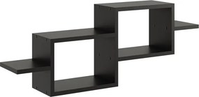 Czarna Minimalistyczna Półka Ścienna Z5-P90