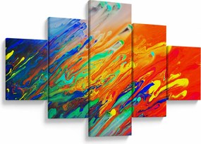 Obraz - Kolorowa abstrakcja (125x70 cm)