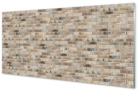 Szklany Panel Cegła mur vintage