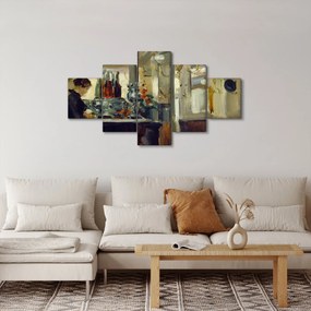 Obraz - Style of Edouard Manet, Bon Bock Cafe, reprodukcje (125x70 cm)