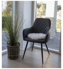 Biała skóra owcza House Nordic Circle, ⌀ 35 cm