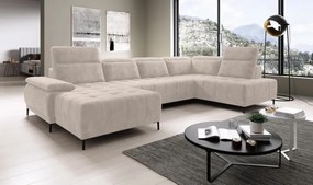 Narożnik FOCUS XL z elektryczną regulacją siedziska Prawostronny w tkaninie w tkaninie SALVADOR 02 WERSAL