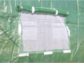 Szklarnia foliowa ogrodowa z drzwiami, 400 x 250 x 200 cm