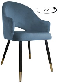 Krzesło obrotowe Velvet podstawa czarno-złota BL06