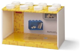 Dziecięca biała półka ścienna LEGO® Brick 8