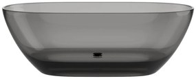 Wanna wolnostojąca przezroczysta - 292 l - 160 x 72 x 56 cm - Szary - Żywica - SPAVO