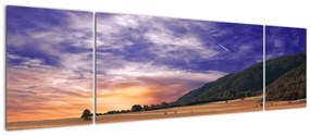 Obraz lawendowej łąki (170x50 cm)