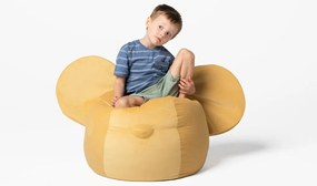 Żółty dziecięcy worek do siedzenia Ears – The Brooklyn Kids