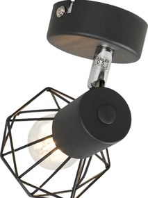 Inteligentny reflektor czarny obrotowy i pochylony w komplecie z Wi-Fi P45 - Mosh