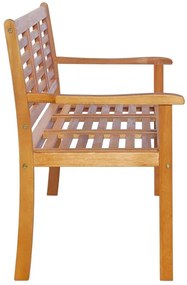 Brązowa drewniana ławka ogrodowa H8-D91