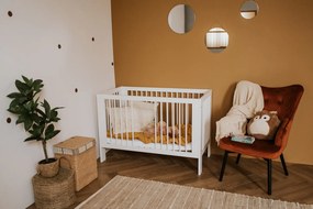 Łóżeczko dziecięce Olivia 120x60 z funkcją sofki, kolor biały