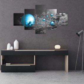 Obraz jasnoniebieskich kul (125x70 cm)