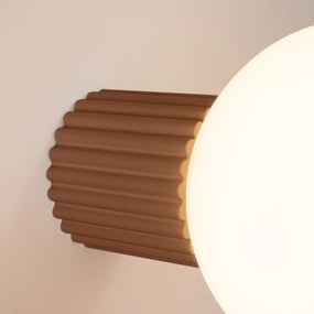 Kinkiet HALO mocca IP44 ryflowany SOLLUX  LIGHTING