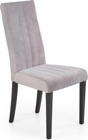 Krzesło tapicerowane na czarnych nogach Diego 2