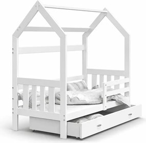 Łóżko dziecięce domek Lante z szufladą 80x160 80x190 stelaż Flex MDF łóżko dla dziecka