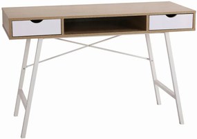 Nowoczesne biurko pod laptopa z 2 szufladami - Limero